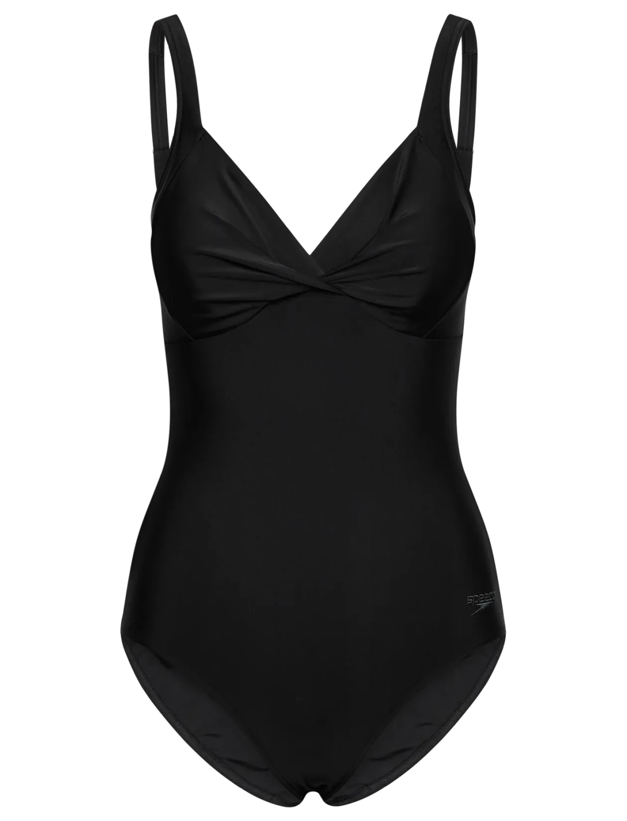 Solid Cross Knot Swimsuit - Badedragter