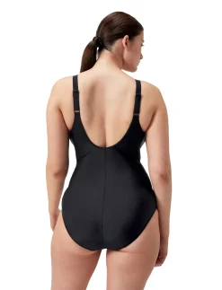 Solid Cross Knot Swimsuit - Badedragter