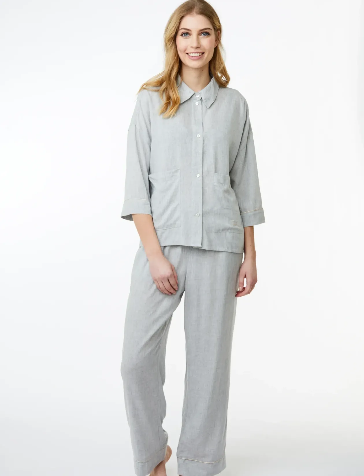 Sonja Pajamas Shirt - Hørskjorter