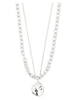 SPARKLE necklace 2-in-1 set, silver-plated - Halskæder