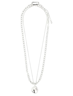 SPARKLE necklace 2-in-1 set, silver-plated - Halskæder