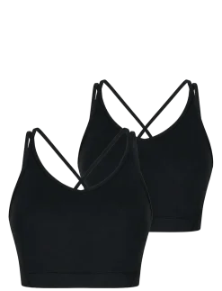 Sports Bra w. Slim Strap 2-Pack - Sports-bh'er