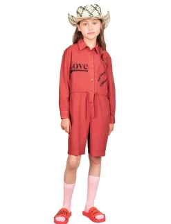 SQUIRREL KID SHORT JUMPSUIT Red - Underdele