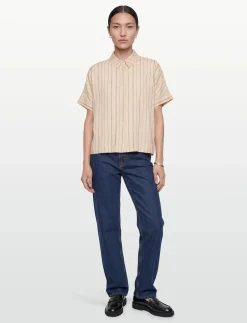 SRMargot Freedom Striped SS Shirt - Kortærmede skjorter