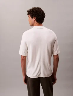 SS CK TECH KNIT SWEATER POLO 14G - Kortærmede