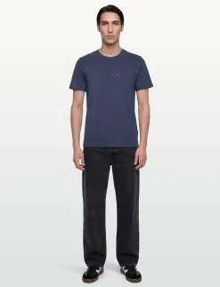 SS CLASSIC POCKET TEE DRESS BL - T-Shirts