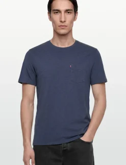 SS CLASSIC POCKET TEE DRESS BL - T-Shirts