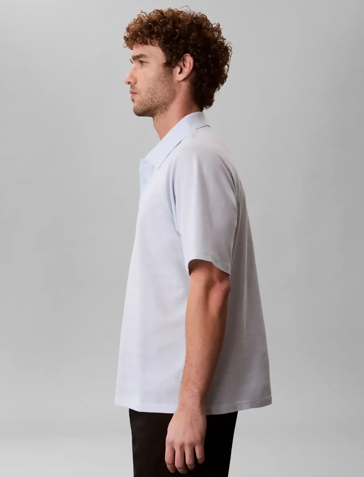 SS EASY BAR JACQUARD POLO - Kortærmede