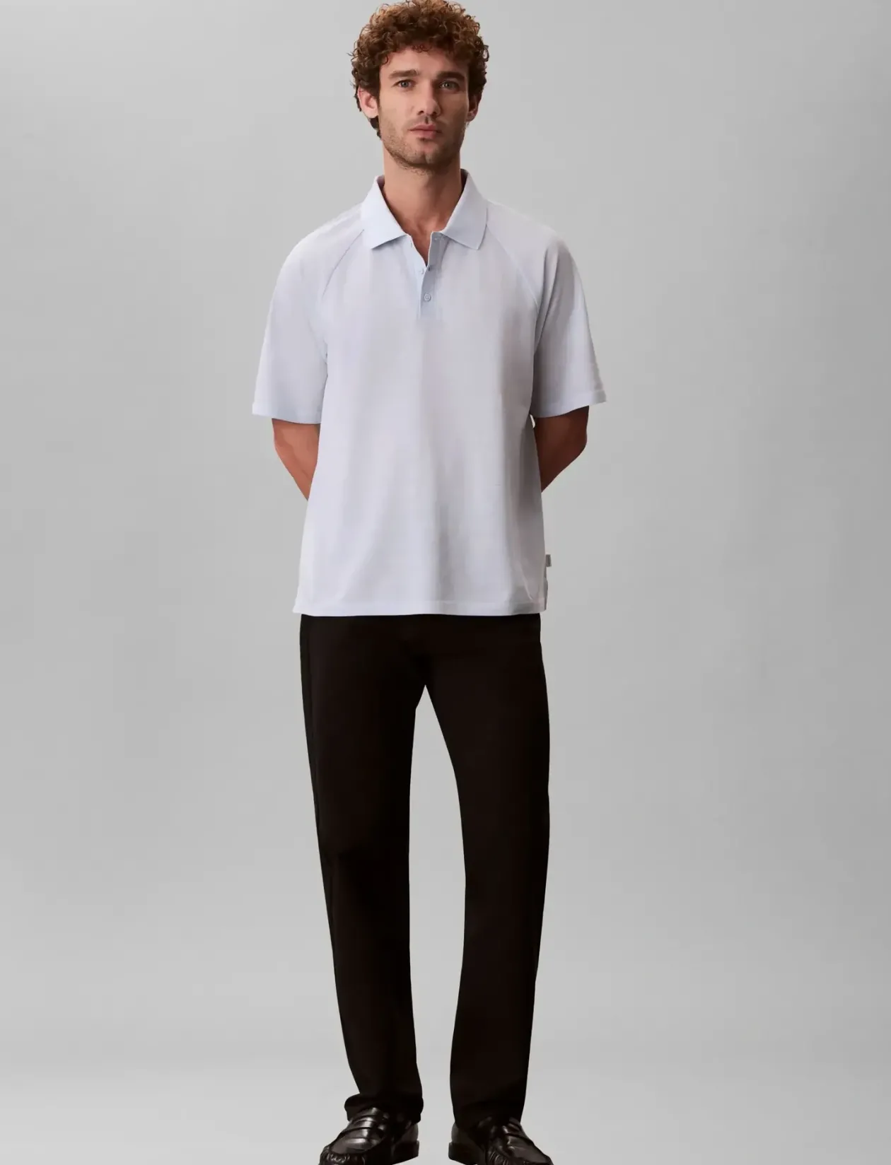 SS EASY BAR JACQUARD POLO - Kortærmede