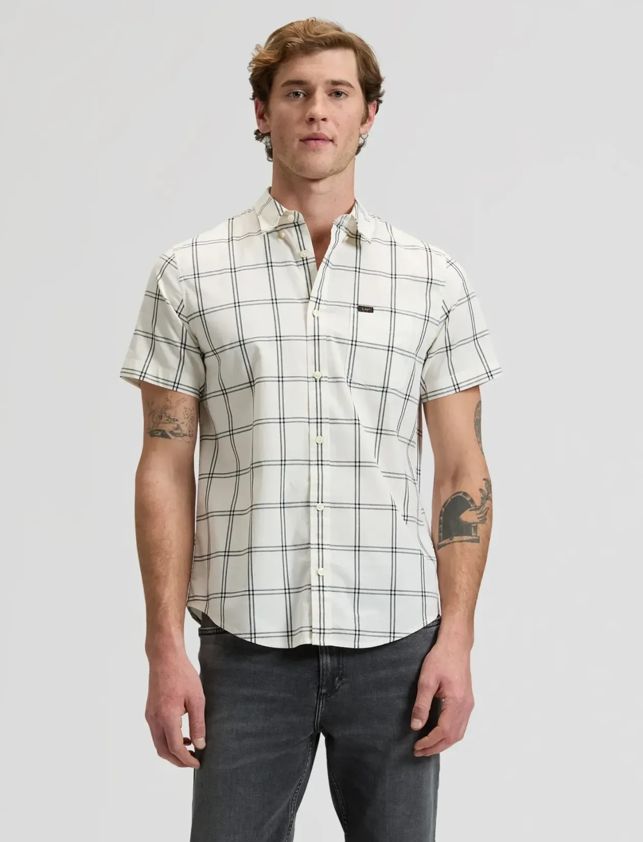 SS LEE BUTTON DOWN - Ternede skjorter