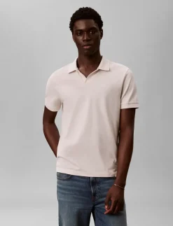 SS OPEN COLLAR CASUAL PIQUE POLO - Kortærmede