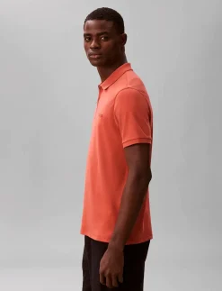 SS SLIM SUPIMA ZIP POLO - Kortærmede