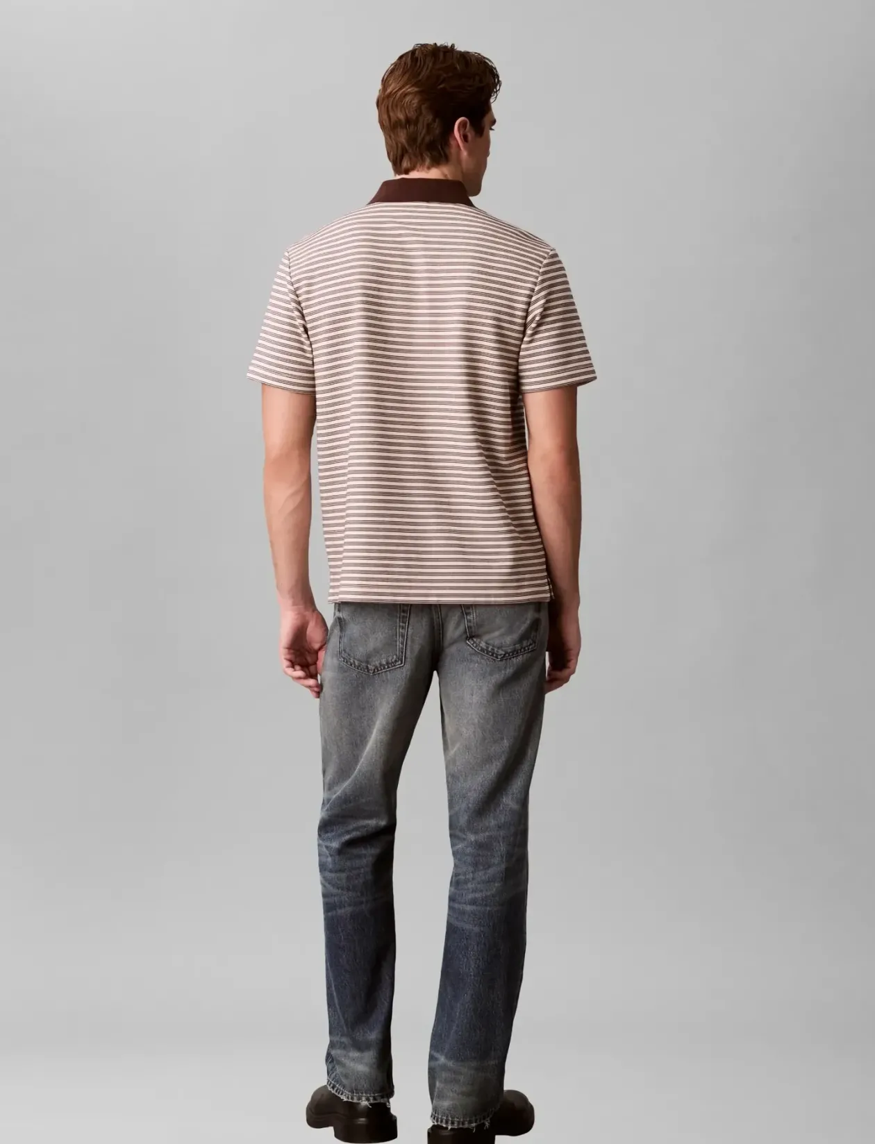 SS STRIPED OTTOMAN POLO - Kortærmede