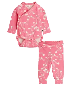 Starfall aop nb baby set - Sæt med body