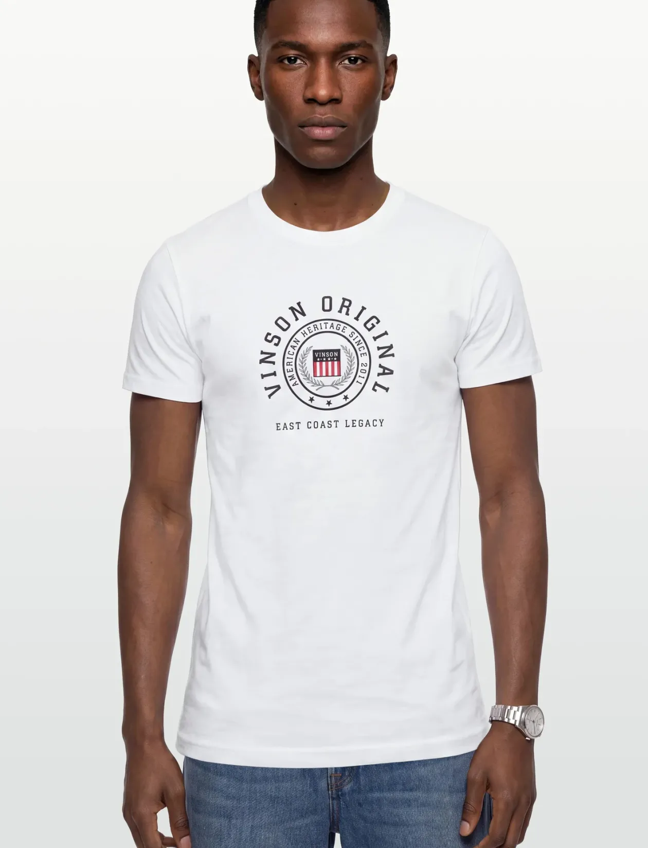 STEVIE REG COT VIN M TEE - T-Shirts