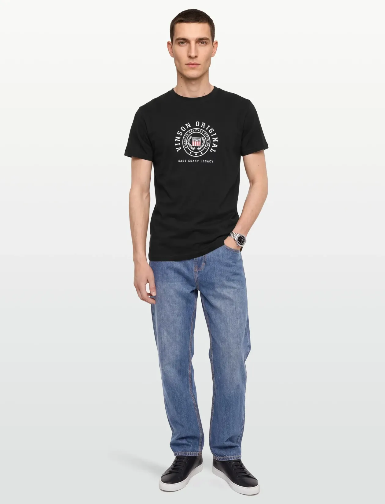 STEVIE REG COT VIN M TEE - T-Shirts