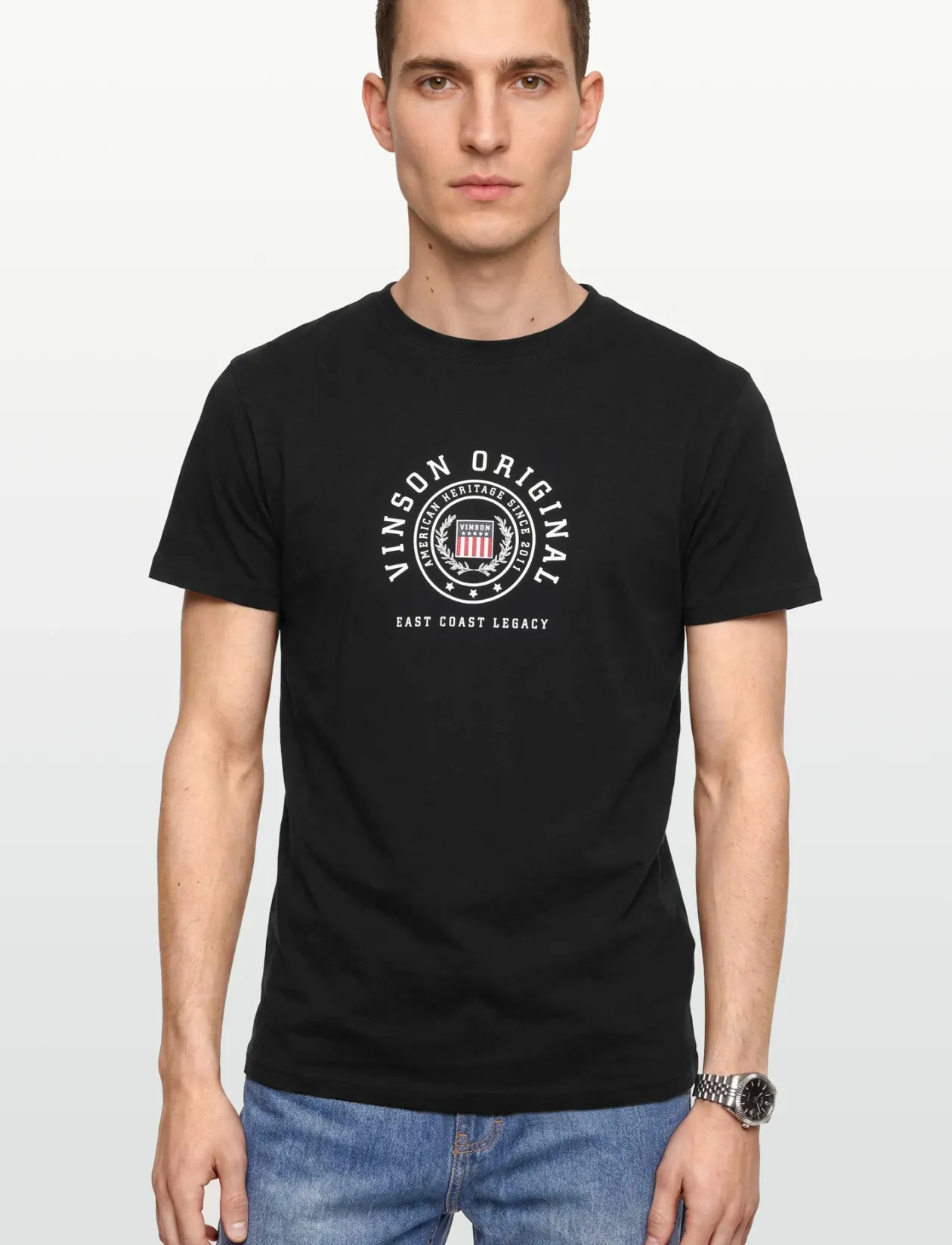 STEVIE REG COT VIN M TEE - T-Shirts
