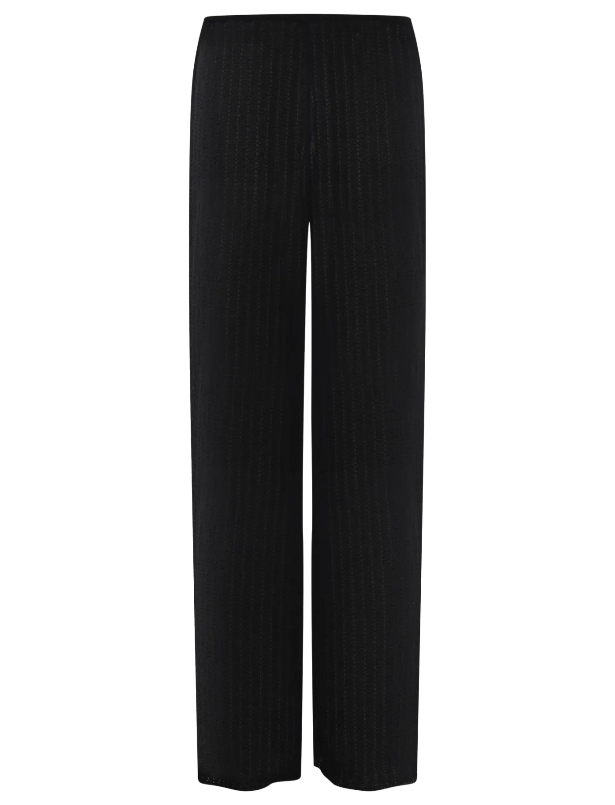 Straight knitted trousers - Bukser med lige ben