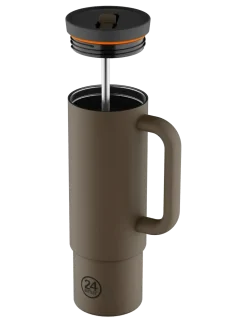 Straw Cup 800 ml - Mocha - Vandflasker