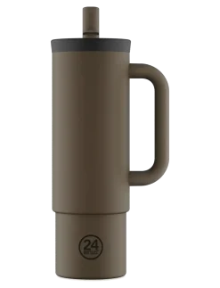 Straw Cup 800 ml - Mocha - Vandflasker