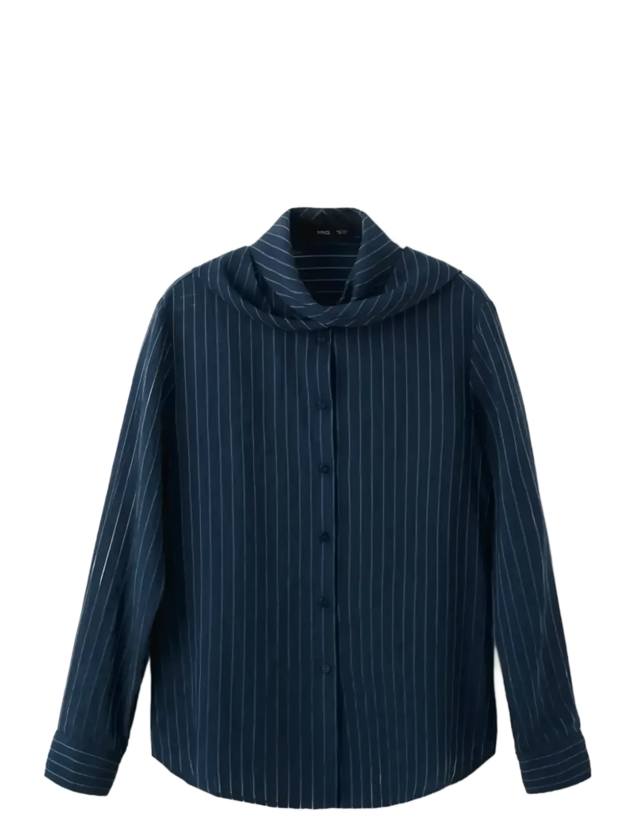 Striped blouse with bow tie neck - Langærmede bluser