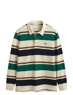 STRIPED HEAVY RUGGER - Langærmede