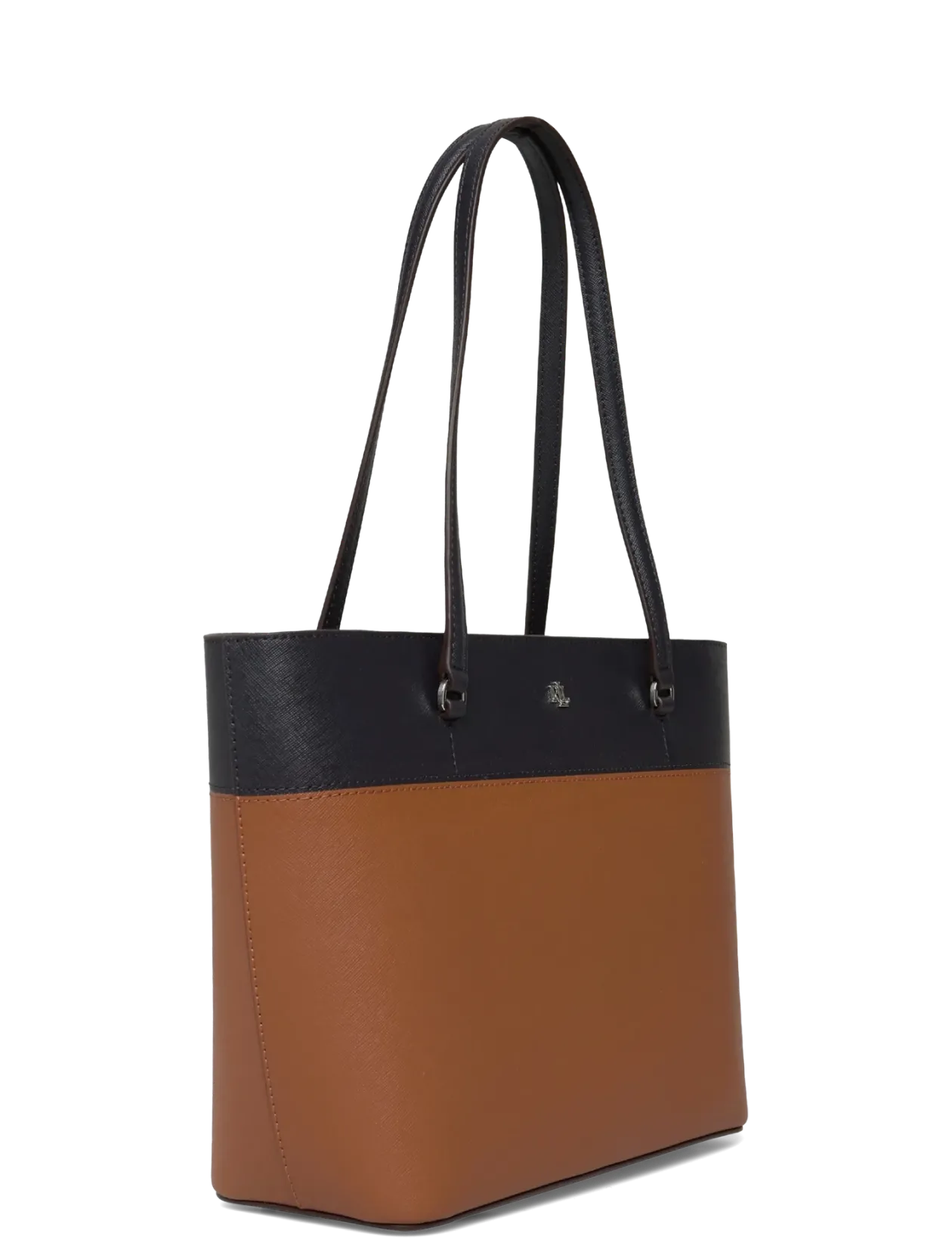 Striped Leather Medium Karly Tote Bag - Shoppere
