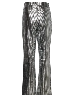 Striped Leather Pants - Læderbukser