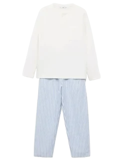 Striped long pyjamas - Sæt