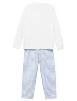 Striped long pyjamas - Sæt