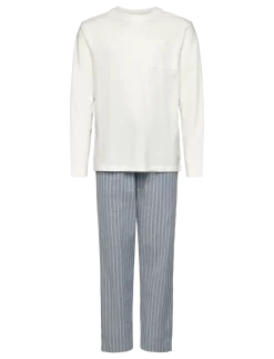 Striped long pyjamas - Sæt