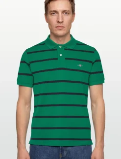 STRIPED POLO - Kortærmede