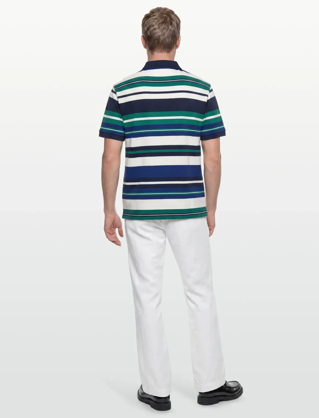 STRIPED RELAXED POLO - Kortærmede