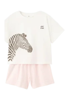 Striped short pyjamas - Sæt