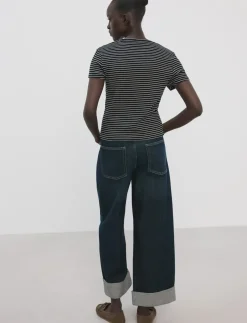 Striped T-shirt with ties - T-shirts