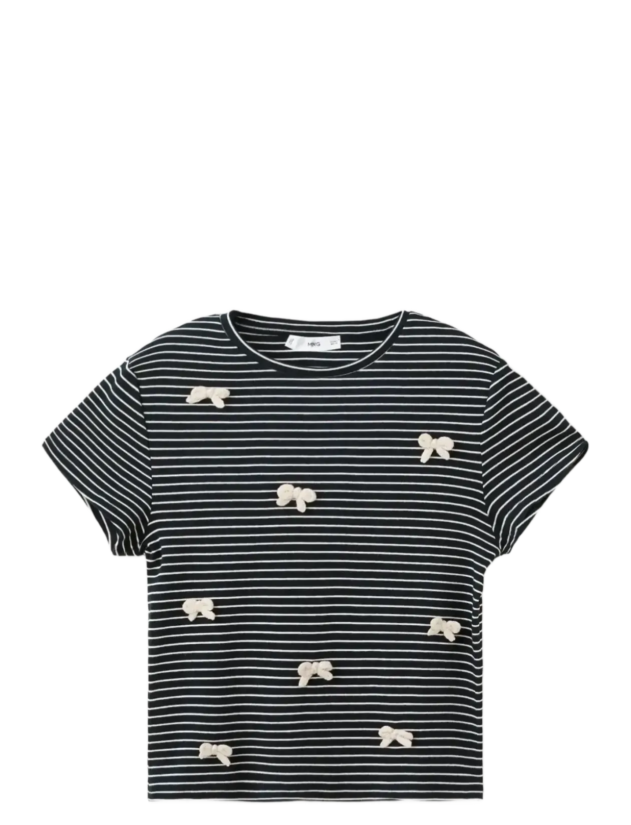 Striped T-shirt with ties - T-shirts