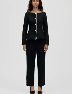 2360 Structured Crepe, Square Neckl - Lette jakker
