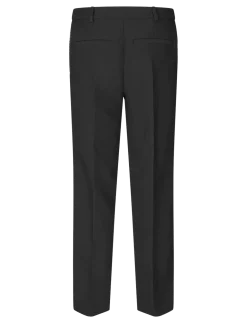 Structured Crepe, Straight Tailored Ankle Pants - Habitbukser