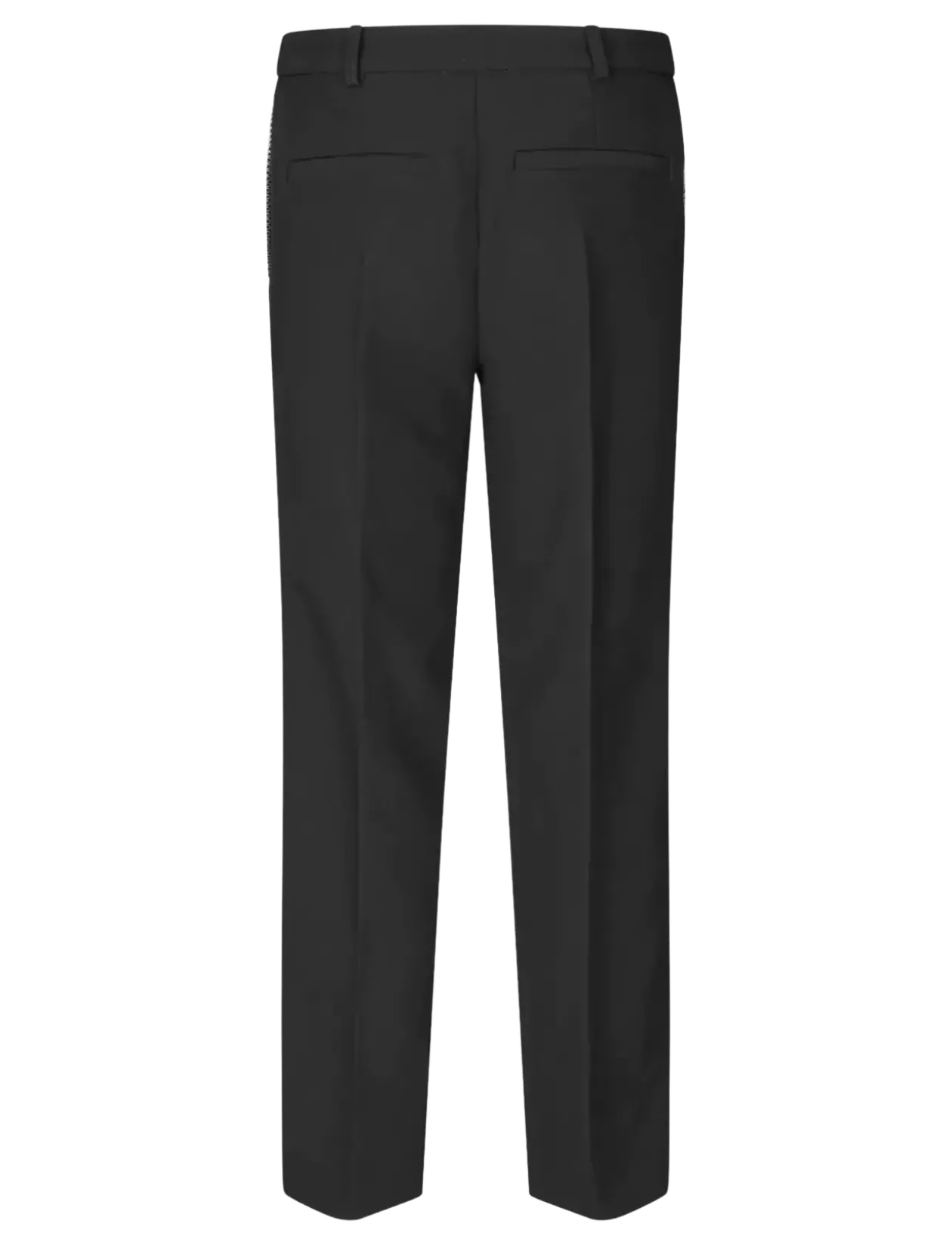 Structured Crepe, Straight Tailored Ankle Pants - Habitbukser