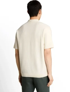 structured knit polo - Kortærmede poloer