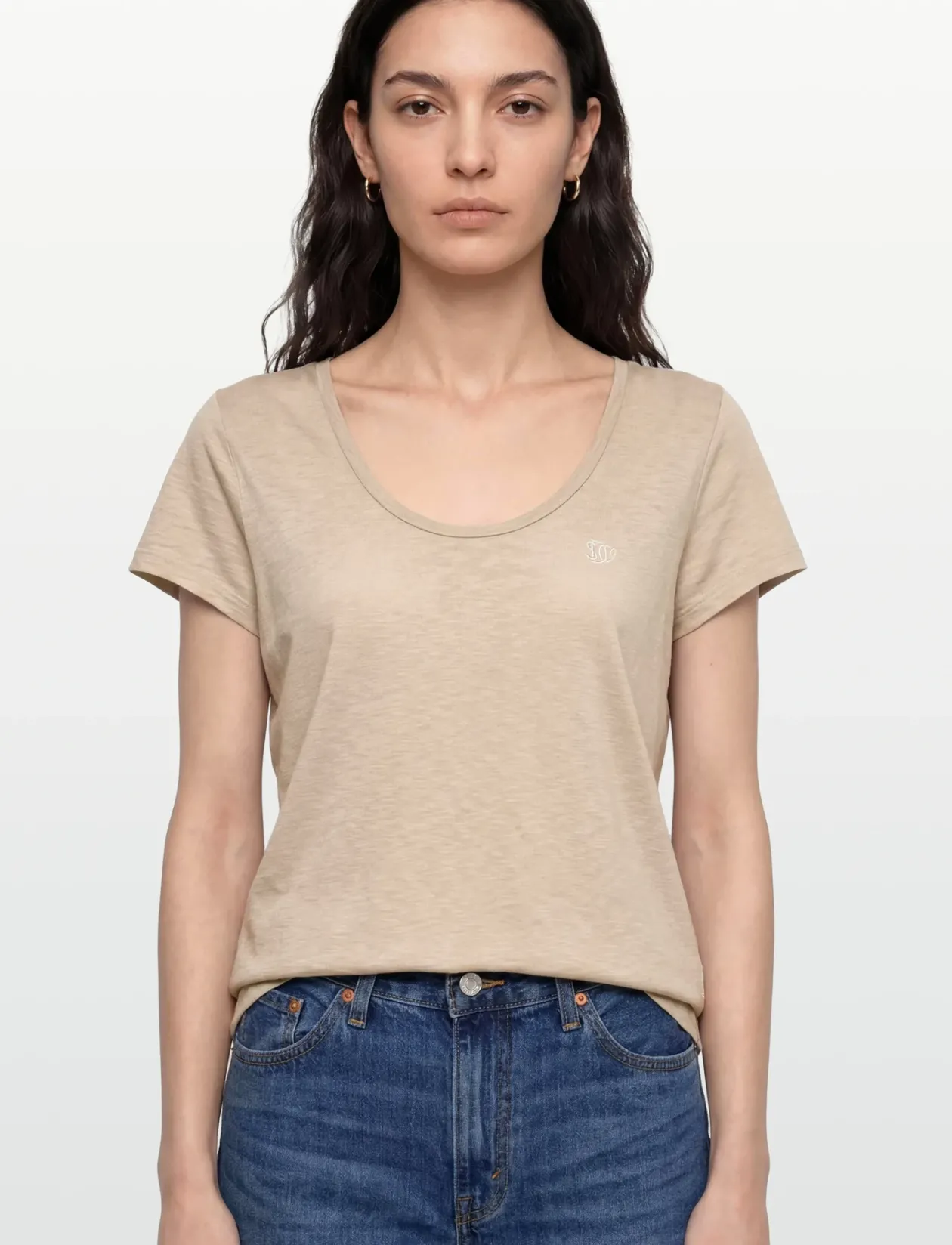 STUDIOS SCOOP NECK TEE - T-shirts