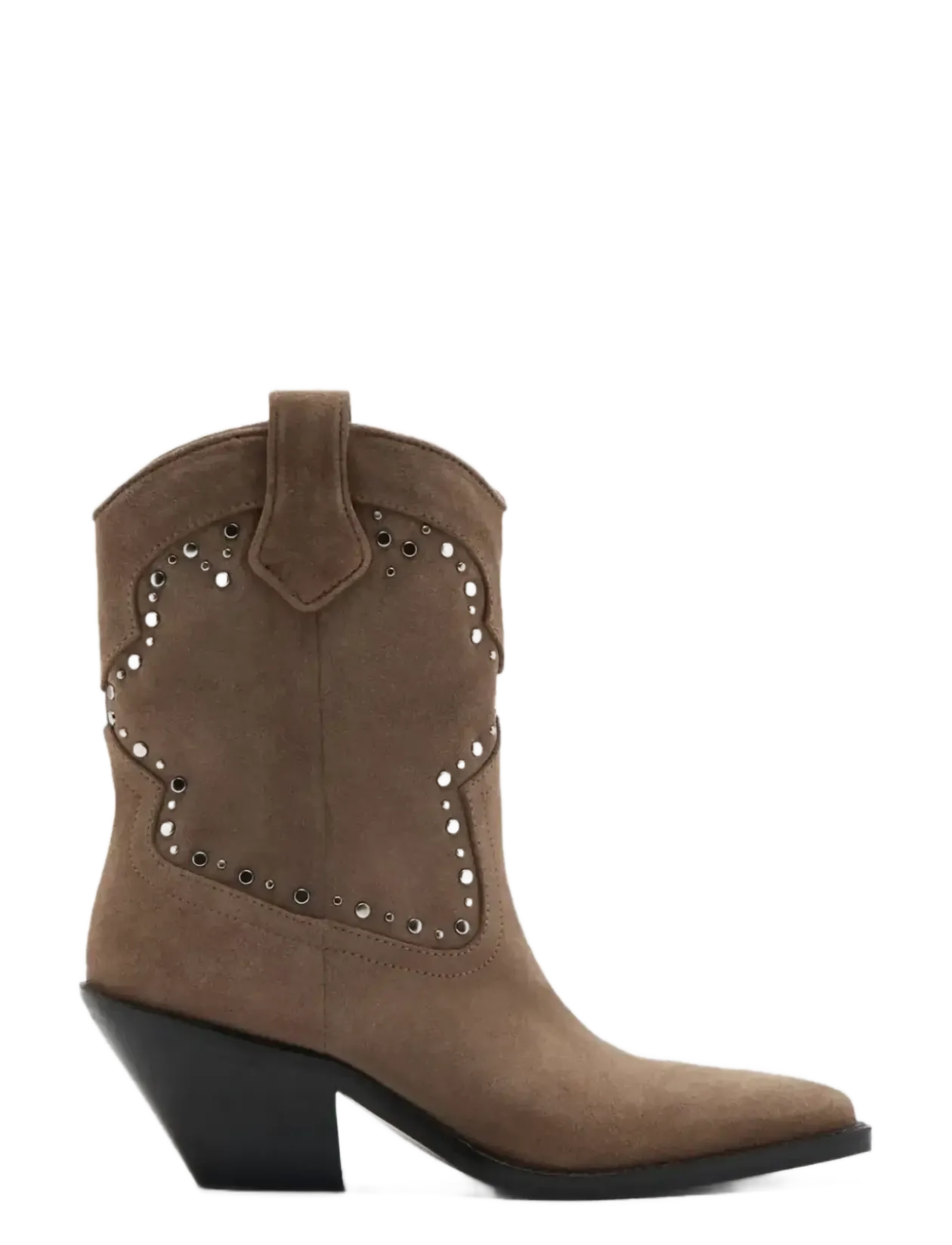 Studs suede ankle boots - Cowboystøvler