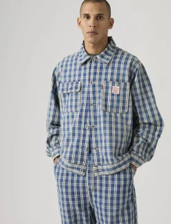 SUNRISE TRUCKER SUMMER CHECK T - Uforede denimjakker