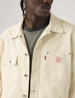SUNRISE TRUCKER UNDYED ECRU GR - Uforede denimjakker