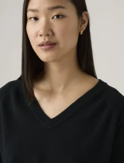 SUPER SOFT VNECK PULLOVER ANTH - Strik