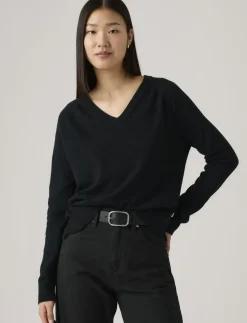 SUPER SOFT VNECK PULLOVER ANTH - Strik