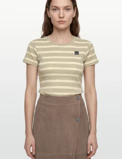 SUSAN STRP REG VIN W TEE - T-shirts