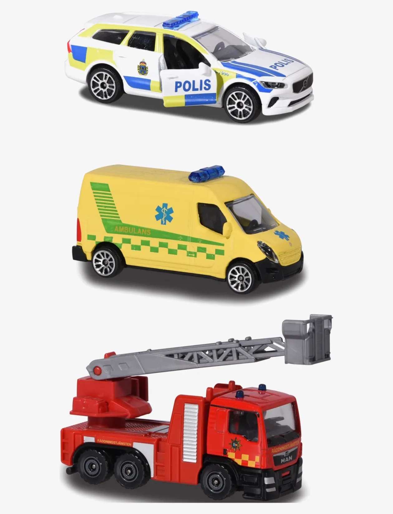 Swedish S.O.S. 3 Pieces Set - Legekøretøjer
