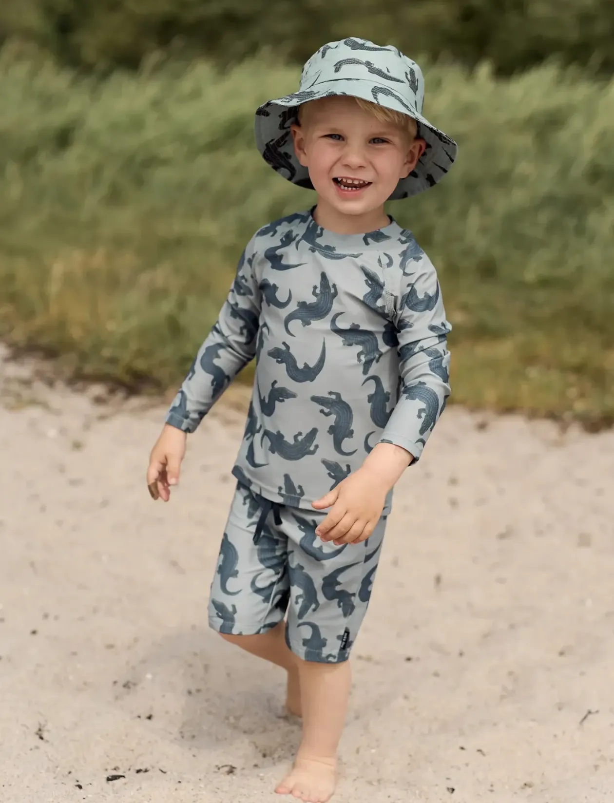 Swim Pant UV Long Aop, GRS - Badebukser