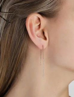 TAHOE recycled chain earrings - Vedhæng øreringe